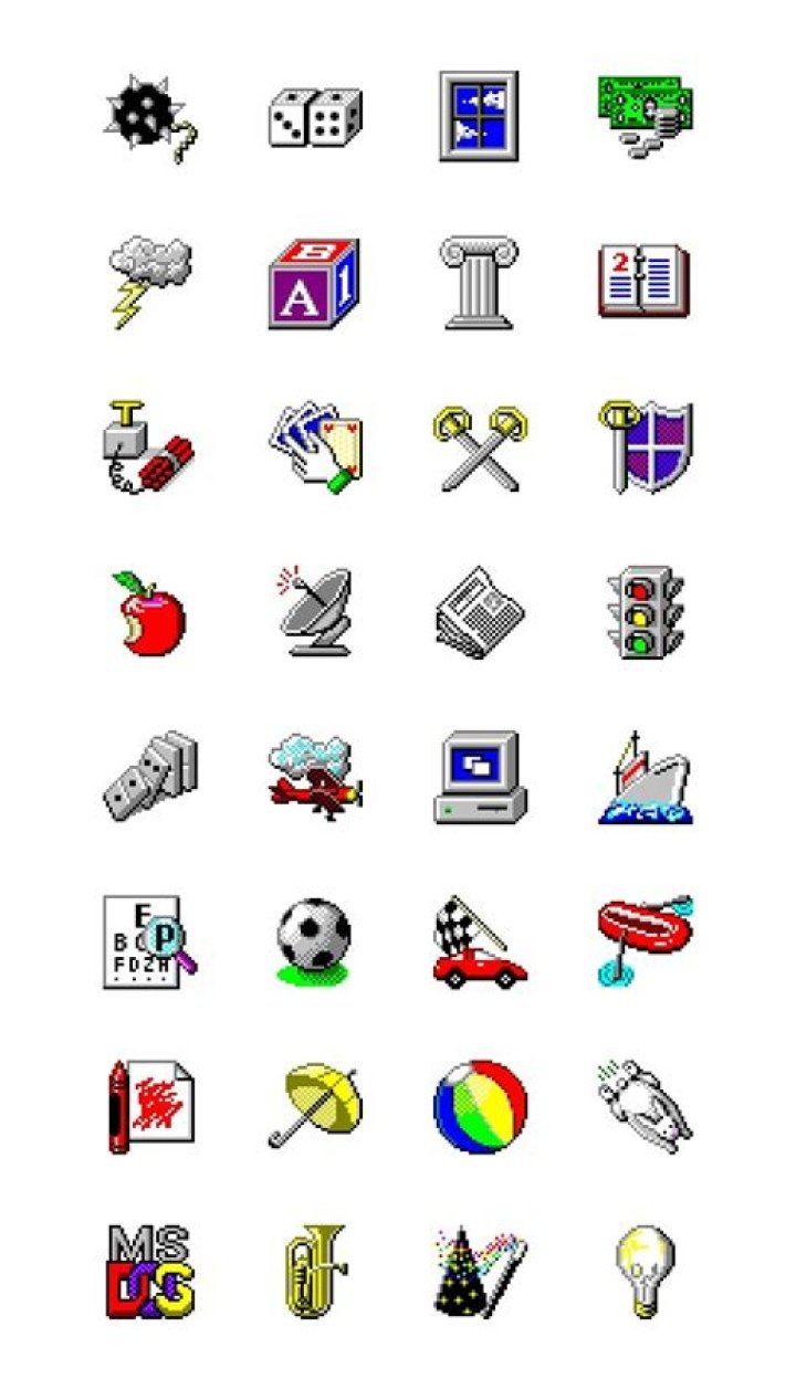 Screenshot of pifmgr.dll icons
