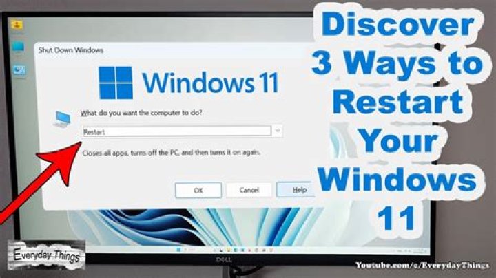 screenshot of restart