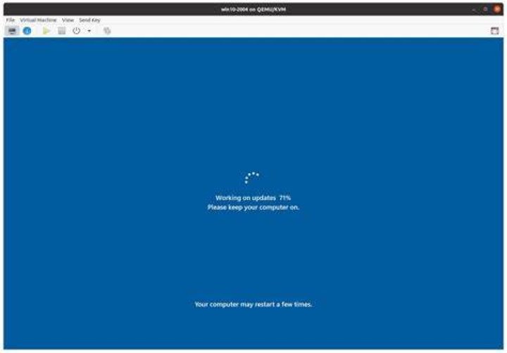 Screenshot of Windows Update