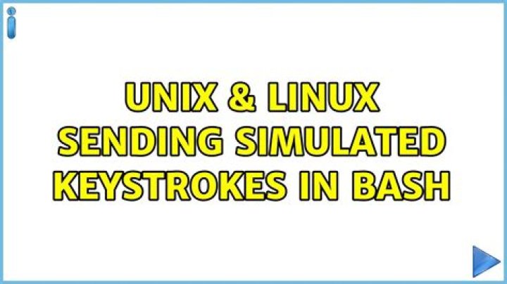Sending simulated keystrokes in Bash