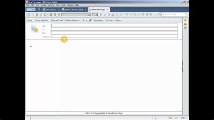 Sent mail in Lotus Notes