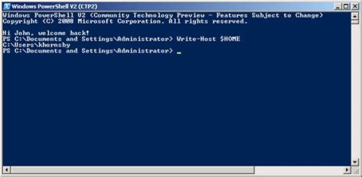 Setting $HOME in PowerShell
