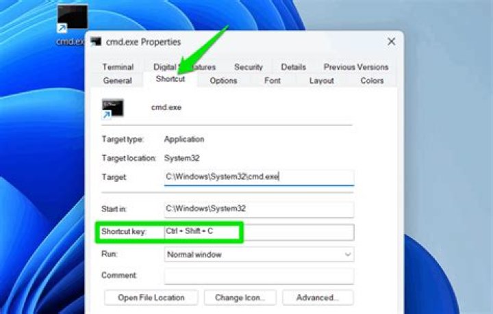 Shortcut to CMD