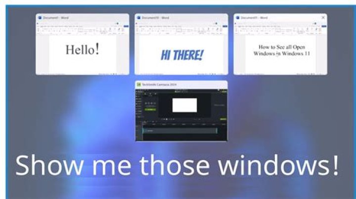 Show ALL open windows at once in "WindowsKey+Tab" desktop manager of Windows 10