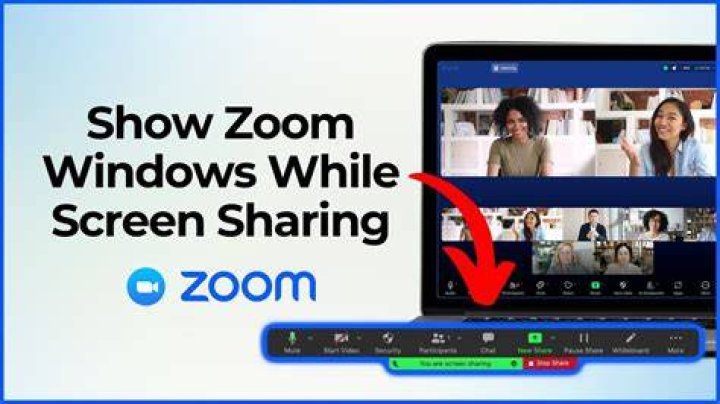 Show Zoom windows during screen share option enabled on website