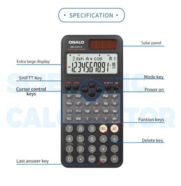 small calculator shift key demo