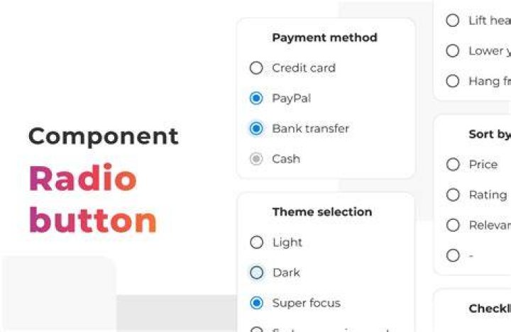 snapshot of radial button