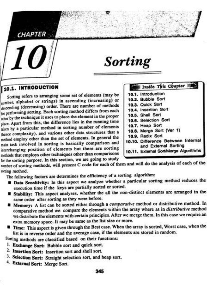 Sorting 1