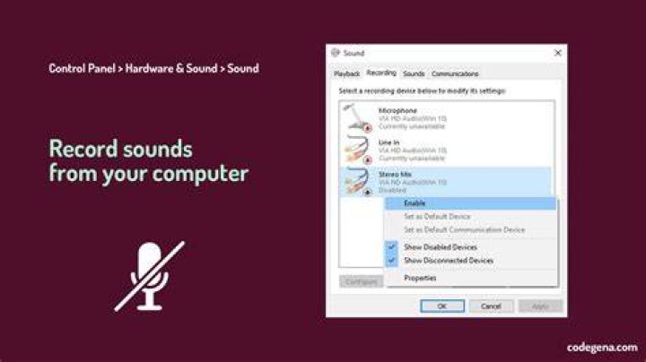 sound dialog box
