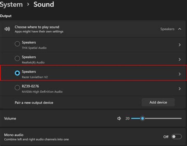 Sound Input