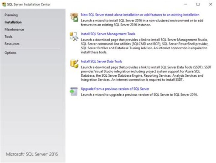 SQL Custom Install Screen