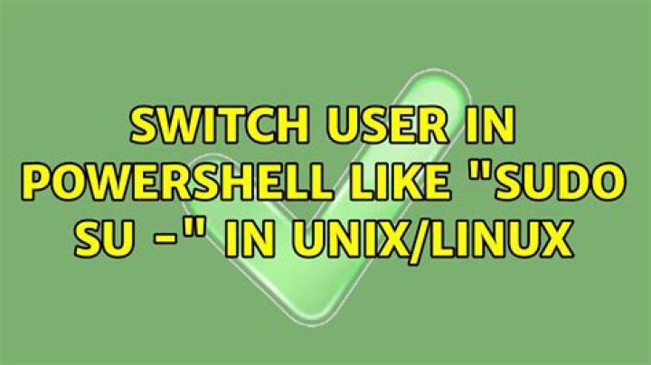 Switch user in PowerShell like "sudo su -" in Unix/Linux
