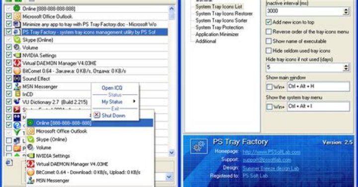 System Tray Customization