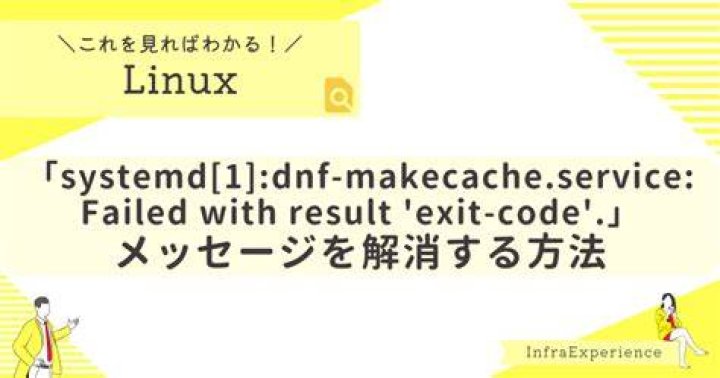 Systemd service unit failed with result 'exit-code'