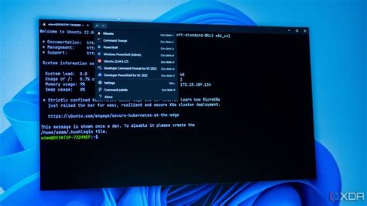 terminal window
