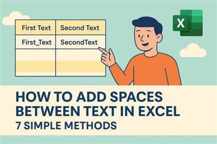 text with spaces expanded