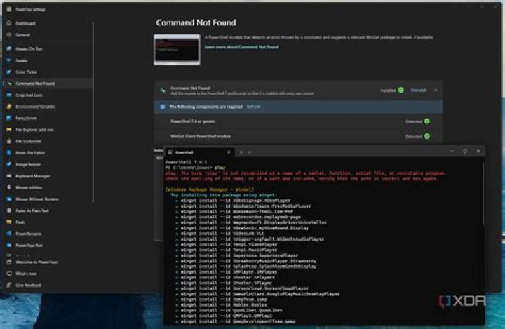 textcleaner not found error on powershell