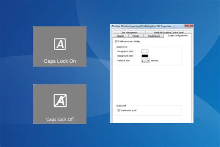 Toggle CAPS LOCK when you press the key