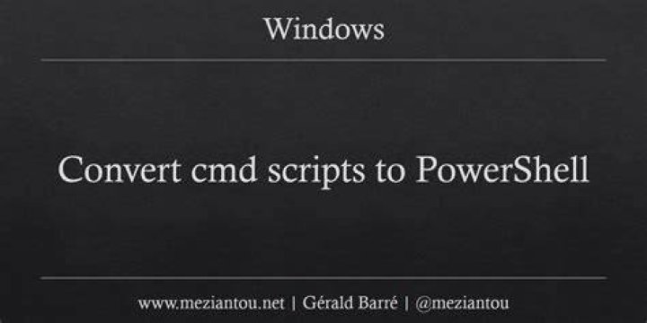 Tool That Converts Any Batch File Into Powershell