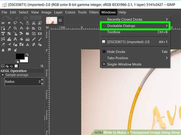 Transparency with GIMP