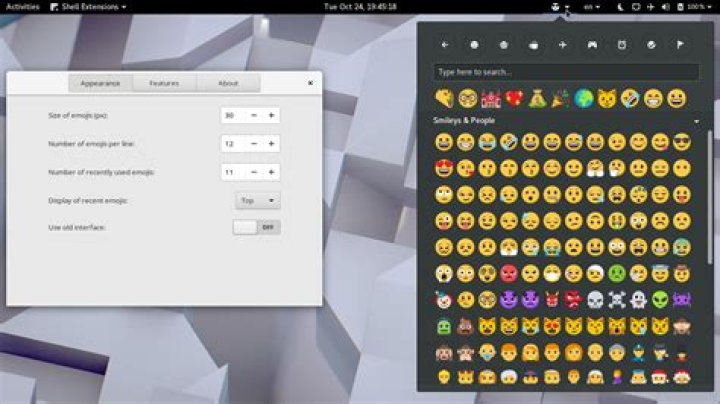 Ubuntu emoji picker