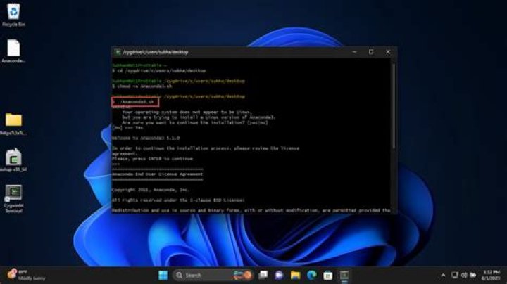 Unable to delete a file using cygwin shell