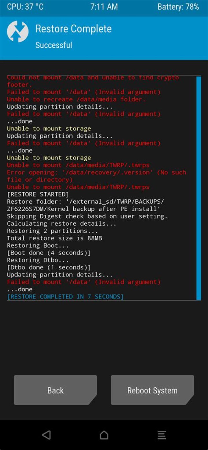 Unable to mount Pixel