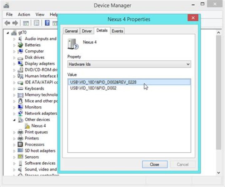 Unknown device Hardware Ids