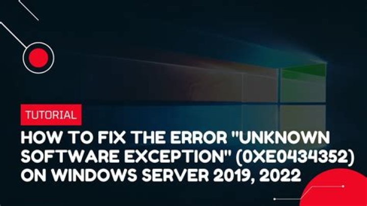 Unknown software exception error every time I turn on
