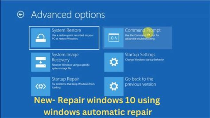 Use Automatic Repair option to fix UEFI boot error.