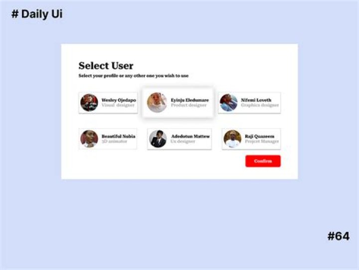 User selection