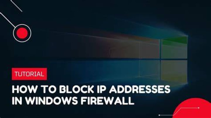 Using Windows Firewall to block a specific IP on Windows 10