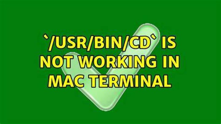 `/usr/bin/cd` is not working in mac terminal