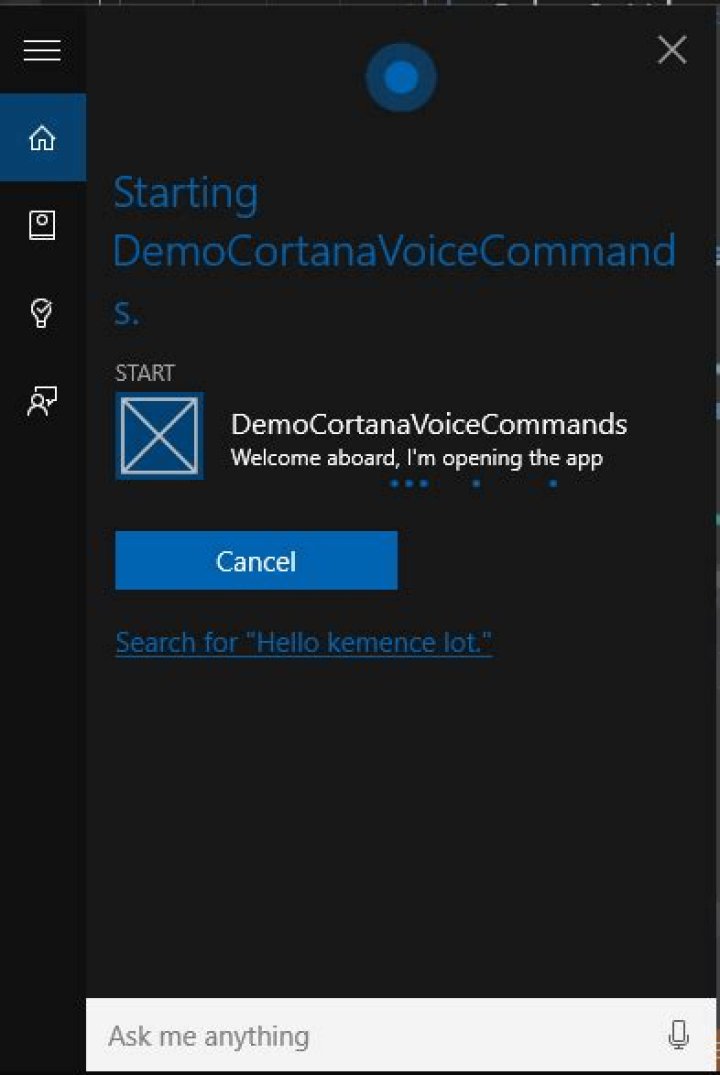 UWP - Cortana