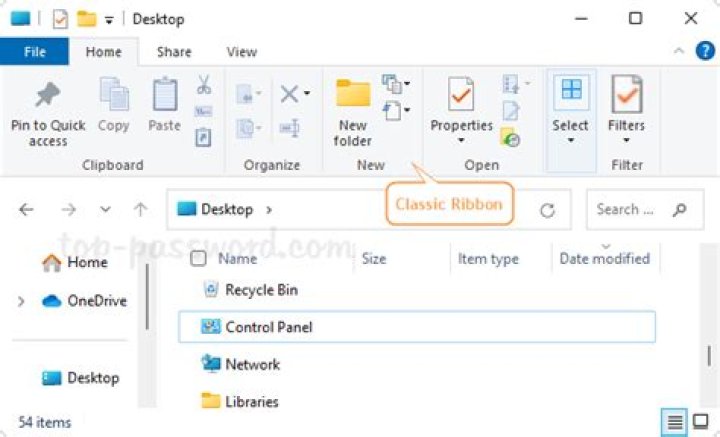 View ribbon missing cannot select focused inbox