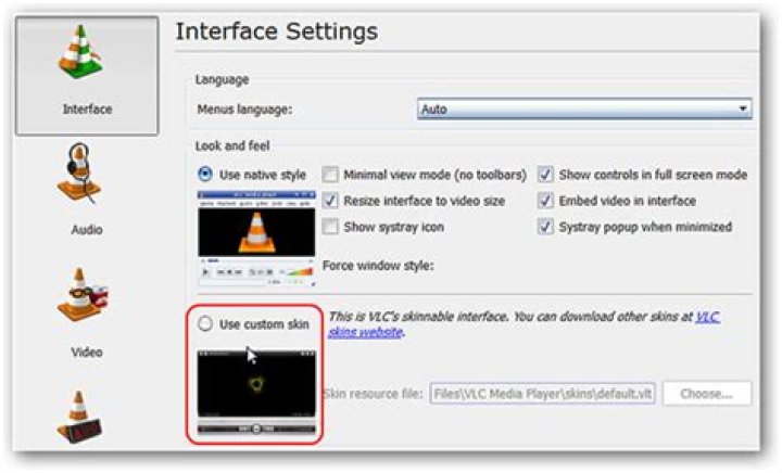 VLC disable resize