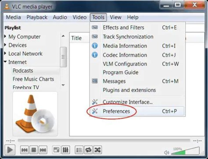 VLC pref