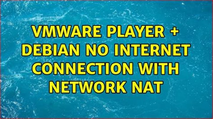 VMware Player + Debian: No internet connection with network nat