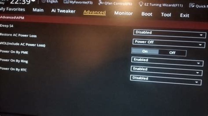 Wake on LAN on Asus motherboard