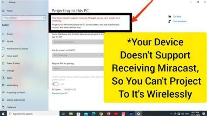 what and where is the process for on pc windows 10 that is responsible for receiving cast/miracast?