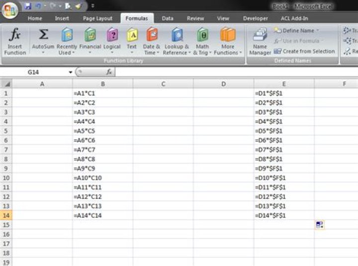 What does the $ in an excel reference mean?