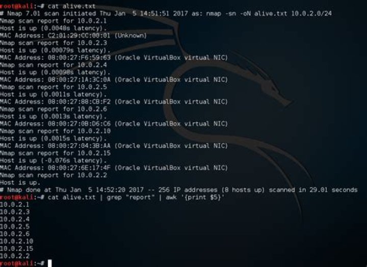 What is awk '{ print $2; }' doing exactly?