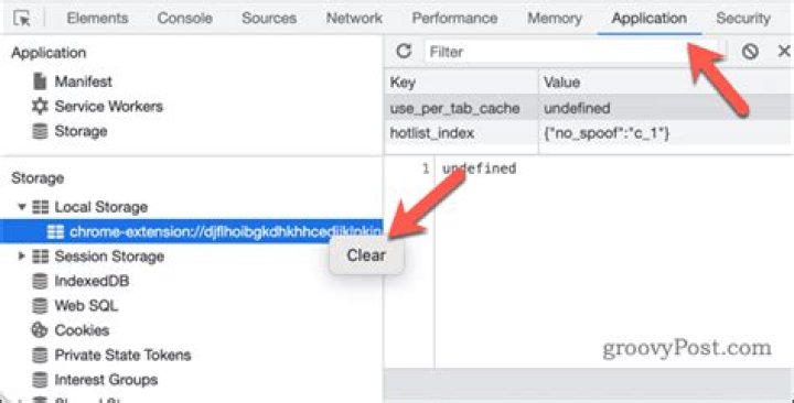What is store in Local Storage used for in Chrome?