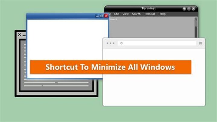 What is the Windows hotkey to minimise a single, currently active window?