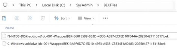 Where is my bitlocker .BEK file?