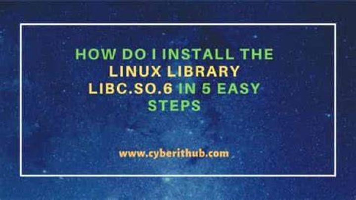 Where to download missing libc.so.6