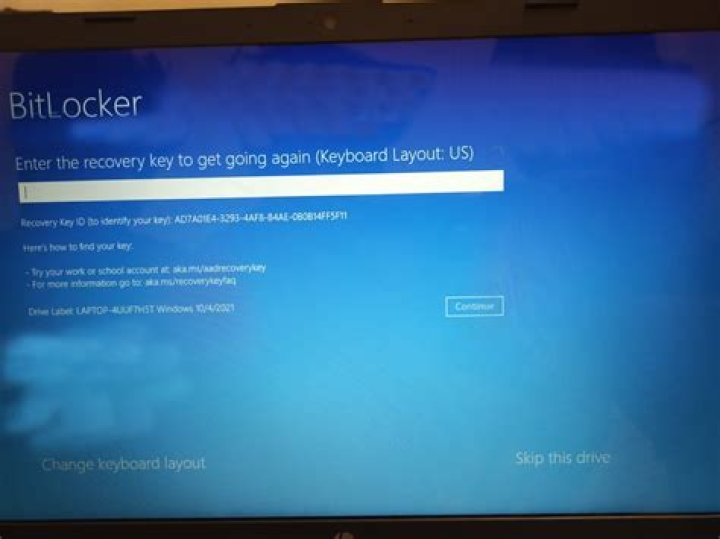 why is my computer locked out with bitlocker after windows update?