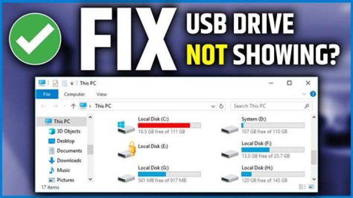 Why my USB disk is not showing up?