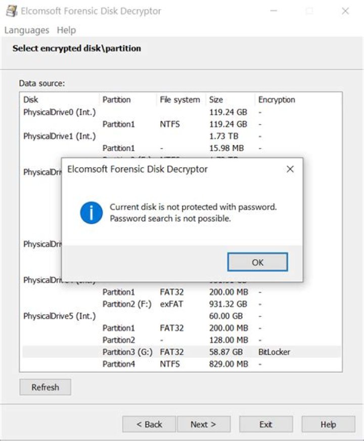 Will turning on bitlocker erase existing data the encrypted partition?
