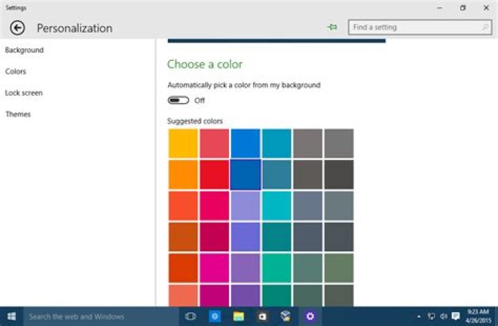 Window Color and Appearance
